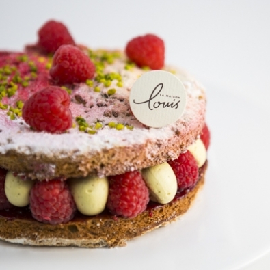 Dacquoise pistache framboise (6/8 pers.)